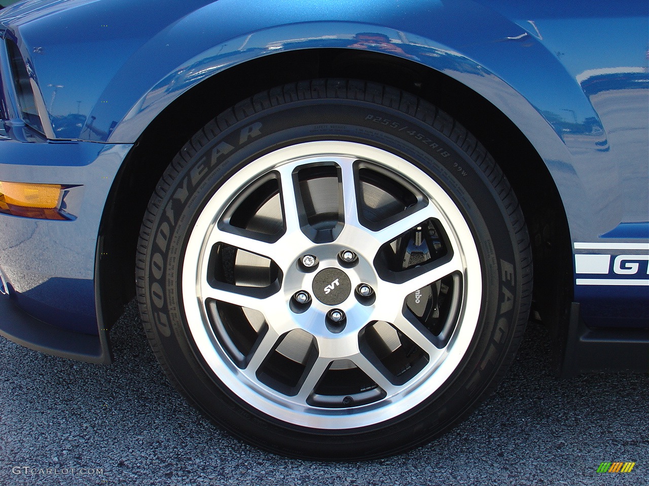 2007 Mustang Shelby GT500 Coupe - Vista Blue Metallic / Black Leather photo #15