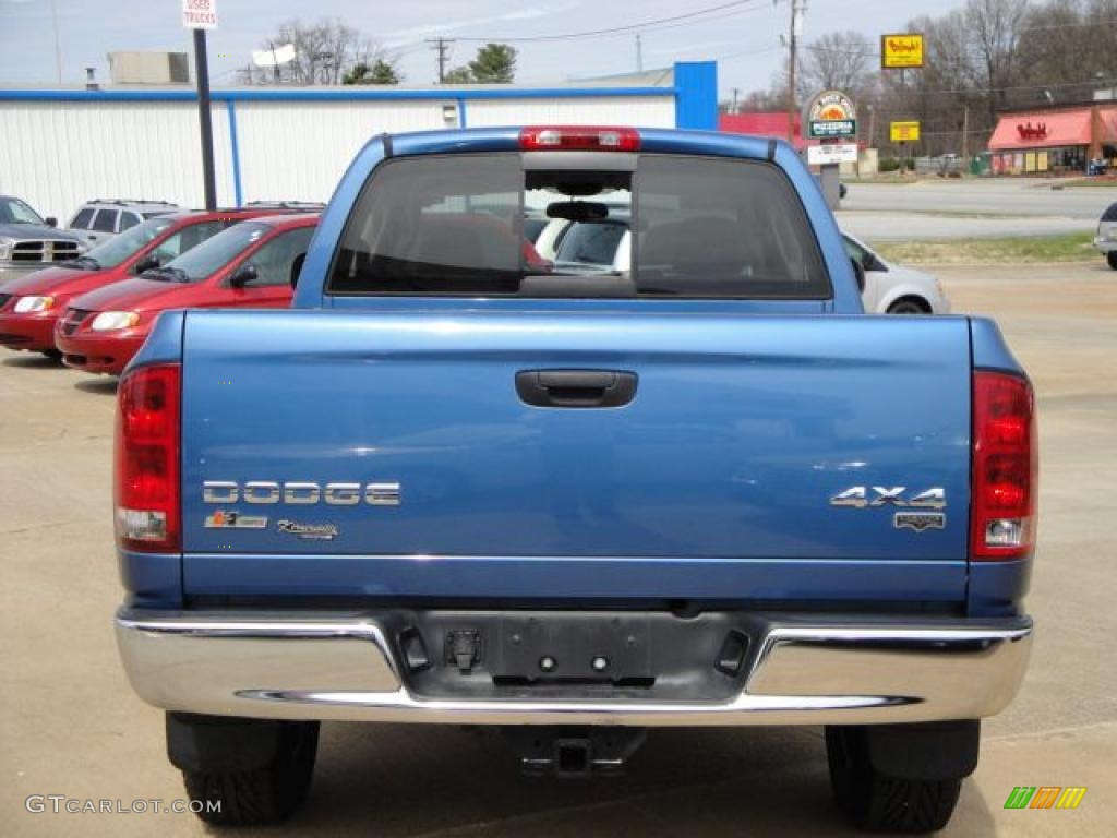 2003 Ram 1500 SLT Quad Cab 4x4 - Patriot Blue Pearl / Dark Slate Gray photo #4