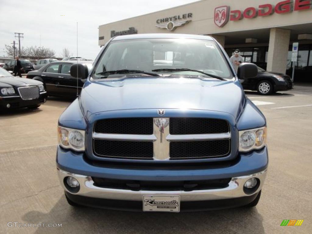 2003 Ram 1500 SLT Quad Cab 4x4 - Patriot Blue Pearl / Dark Slate Gray photo #8