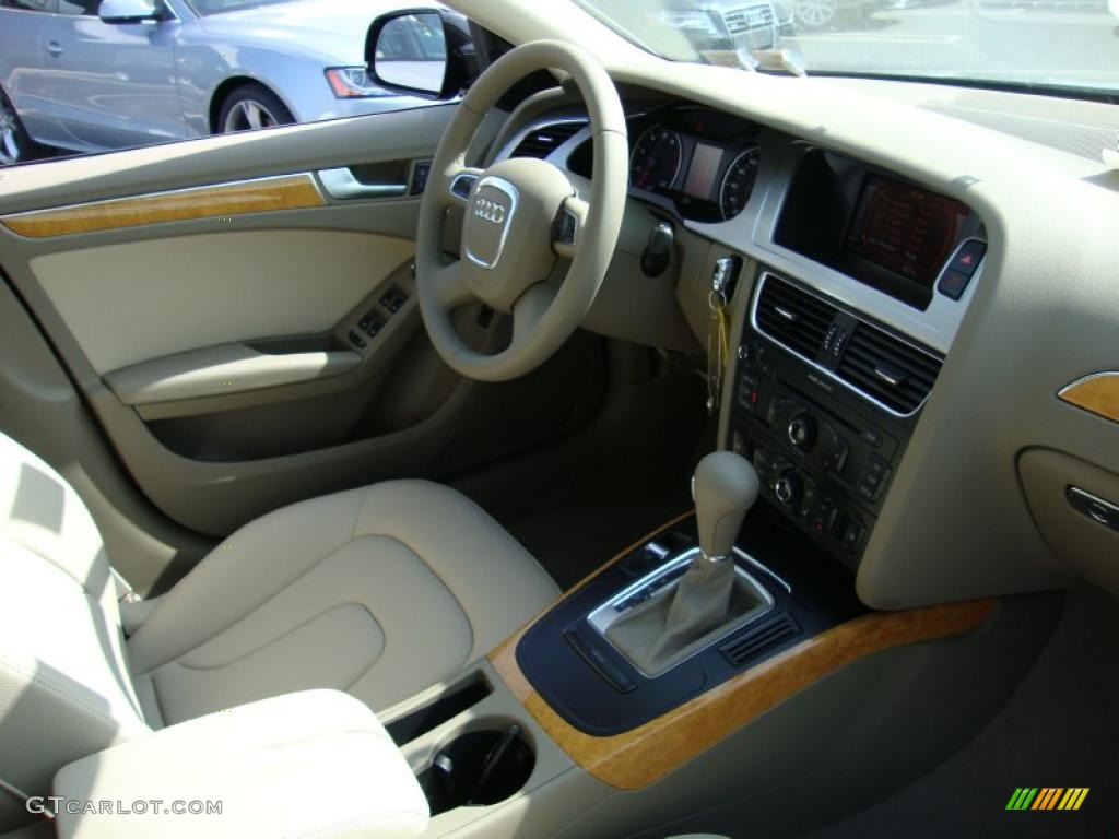 Beige Interior 2010 Audi A4 2.0T quattro Sedan Photo #27387111