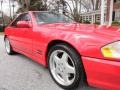2001 Magma Red Mercedes-Benz SL 500 Roadster  photo #14