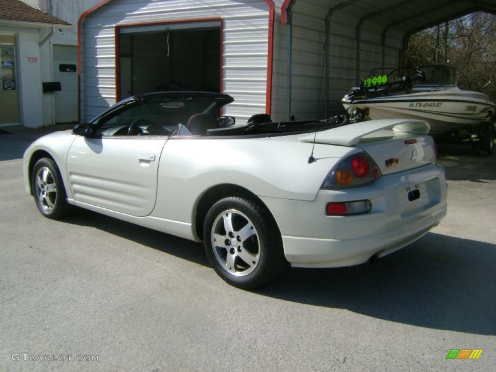 2003 Eclipse Spyder GS - Dover White Pearl / Midnight photo #8