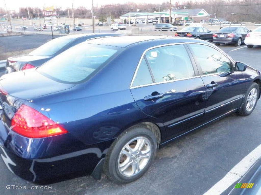 2007 Accord EX Sedan - Royal Blue Pearl / Ivory photo #1