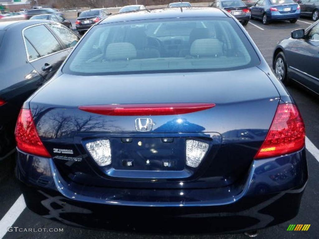 2007 Accord EX Sedan - Royal Blue Pearl / Ivory photo #3