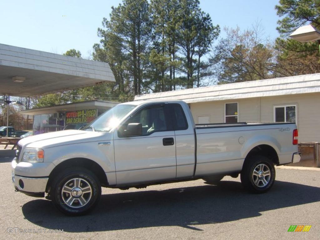 2006 F150 XLT Regular Cab 4x4 - Silver Metallic / Medium/Dark Flint photo #7