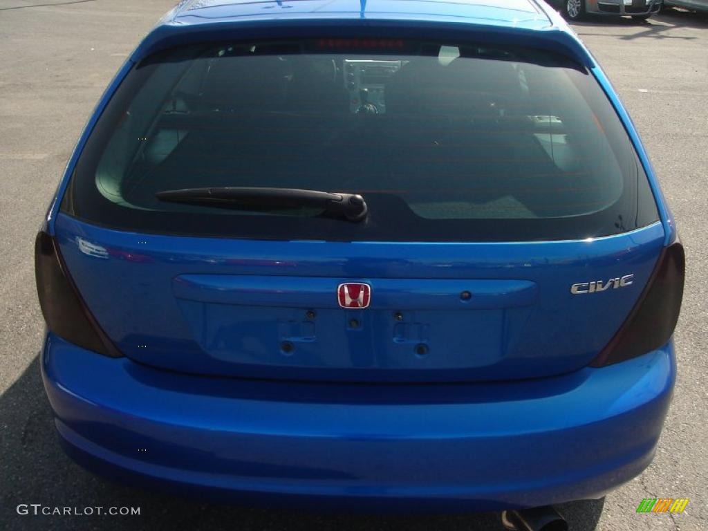 2003 Civic Si Hatchback - Vivid Blue / Black photo #5