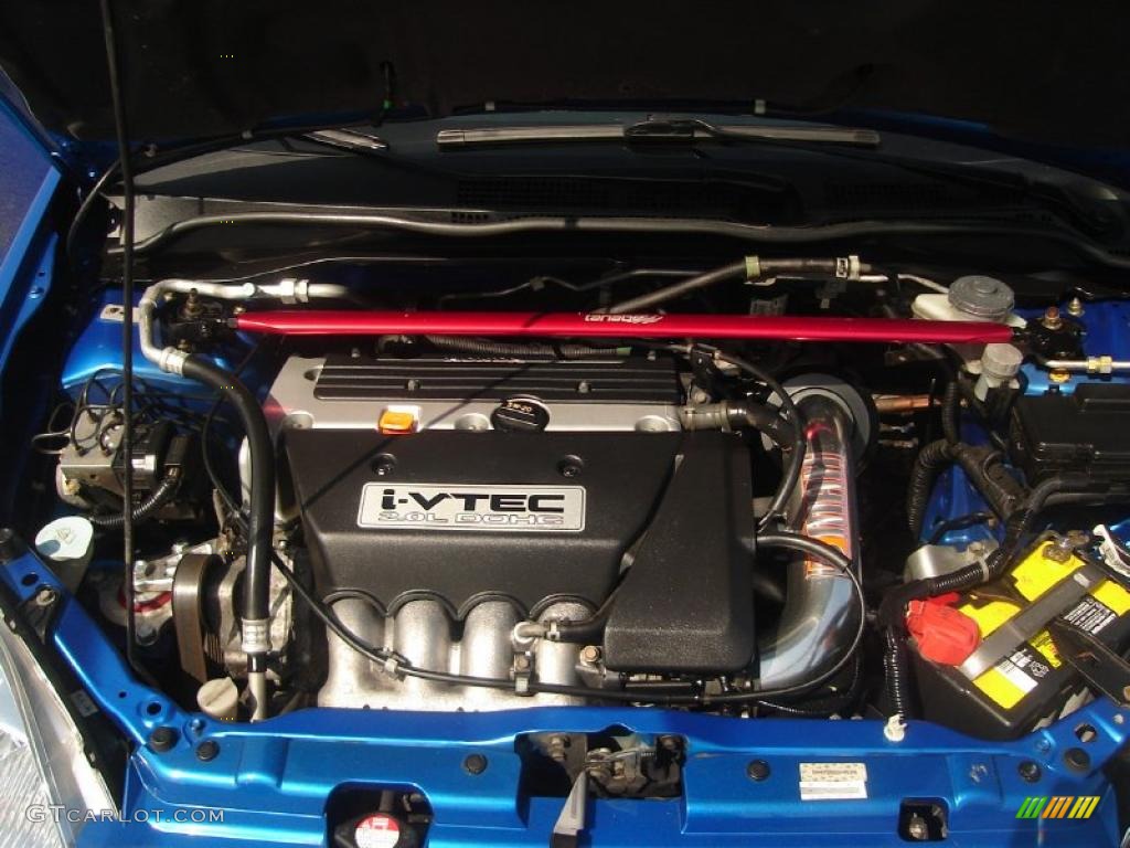 2003 Civic Si Hatchback - Vivid Blue / Black photo #9