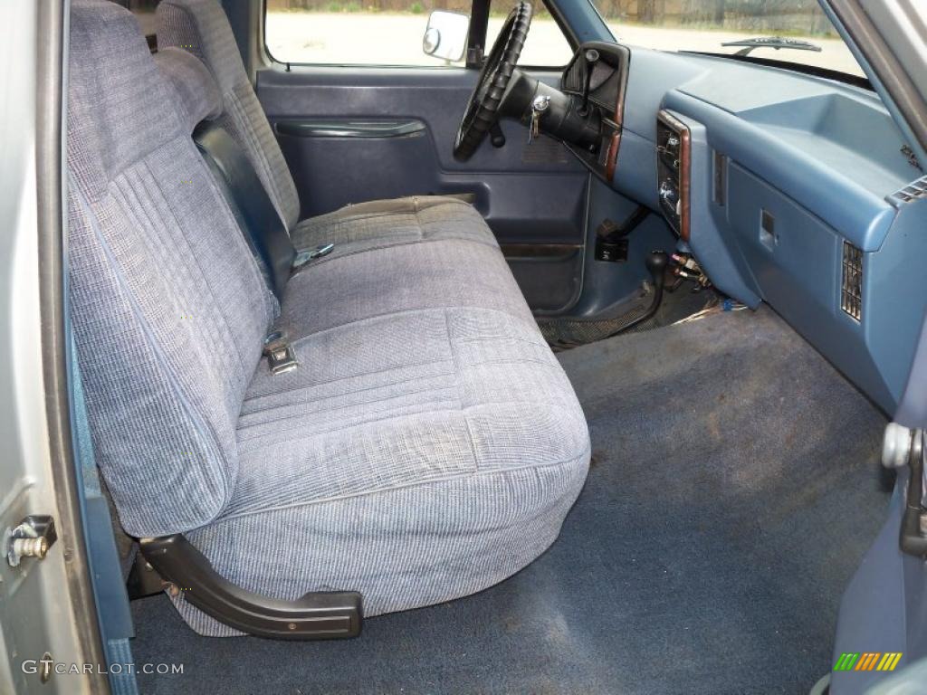 1988 Ford F150 XLT Lariat Regular Cab 4x4 Front Seat Photo #27399901