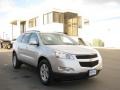 2010 Silver Ice Metallic Chevrolet Traverse LT AWD  photo #2