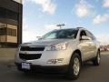 2010 Silver Ice Metallic Chevrolet Traverse LT AWD  photo #3