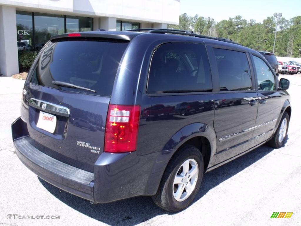 2009 Grand Caravan SXT - Modern Blue Pearl / Medium Slate Gray/Light Shale photo #8