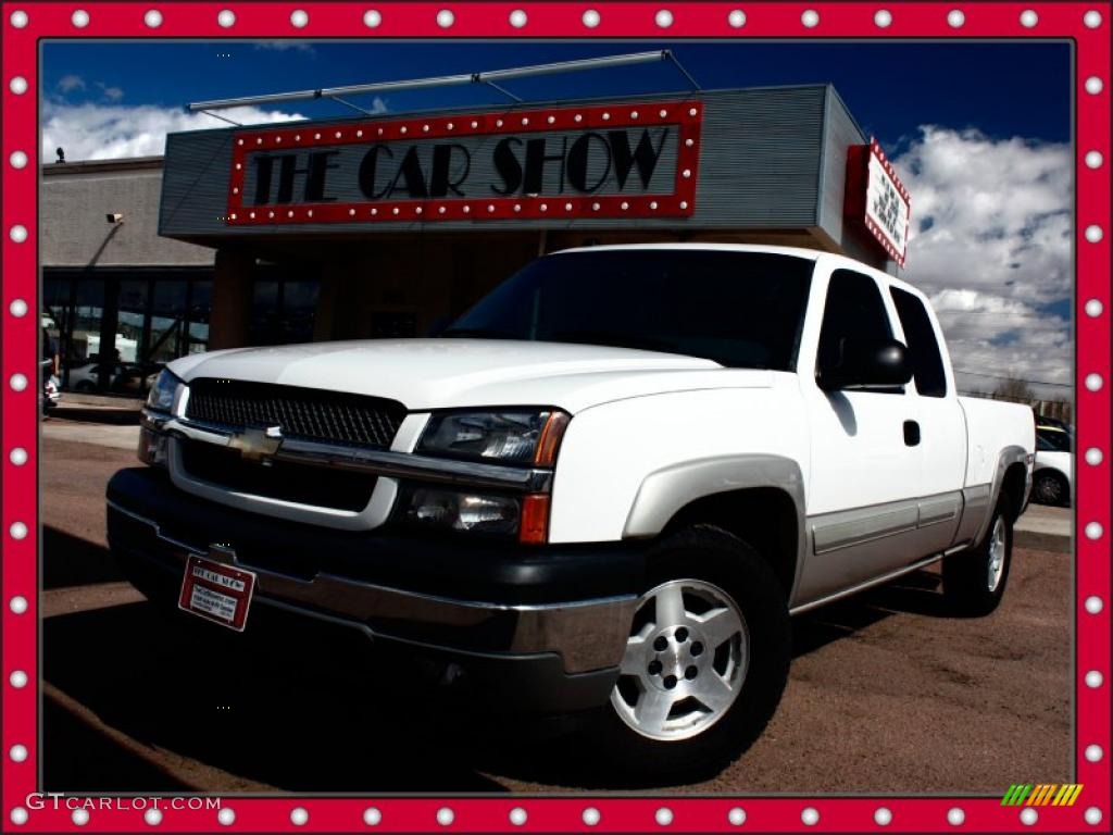2005 Silverado 1500 Z71 Extended Cab 4x4 - Summit White / Dark Charcoal photo #1