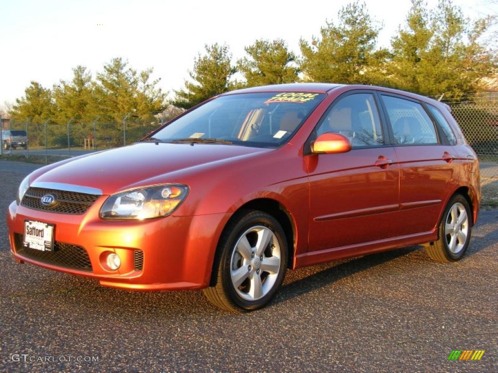 Electric Orange Kia Spectra