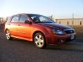 2008 Electric Orange Kia Spectra 5 SX Wagon  photo #3