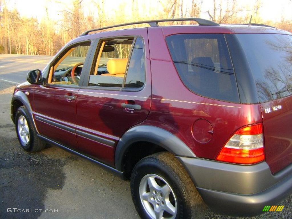 1998 ML 320 4Matic - Ruby Metallic / Sand photo #4
