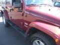 2008 Red Rock Crystal Pearl Jeep Wrangler Unlimited Sahara 4x4  photo #4