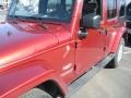 2008 Red Rock Crystal Pearl Jeep Wrangler Unlimited Sahara 4x4  photo #9