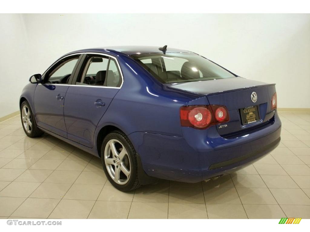 2009 Jetta TDI Sedan - Laser Blue Metallic / Anthracite photo #5