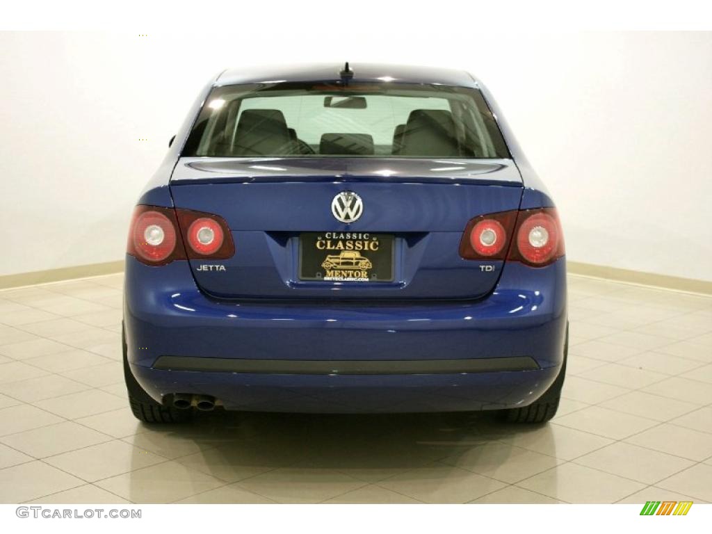 2009 Jetta TDI Sedan - Laser Blue Metallic / Anthracite photo #6