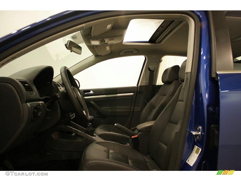 2009 Jetta TDI Sedan - Laser Blue Metallic / Anthracite photo #10