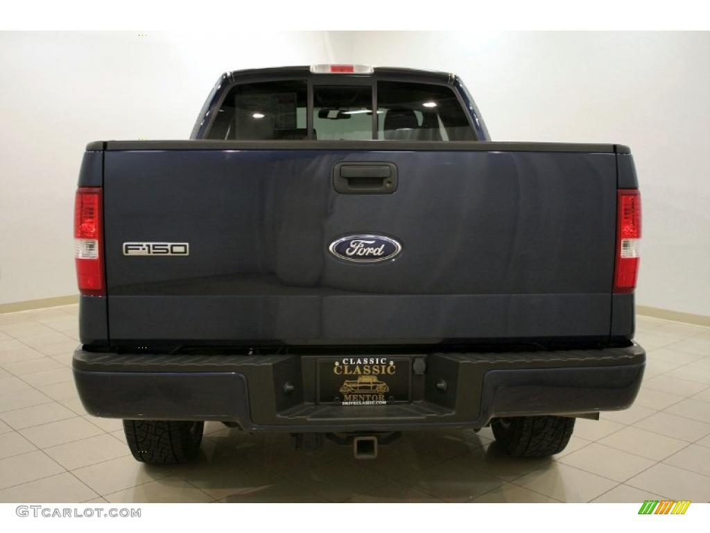 2006 F150 Lariat SuperCab 4x4 - True Blue Metallic / Black photo #6