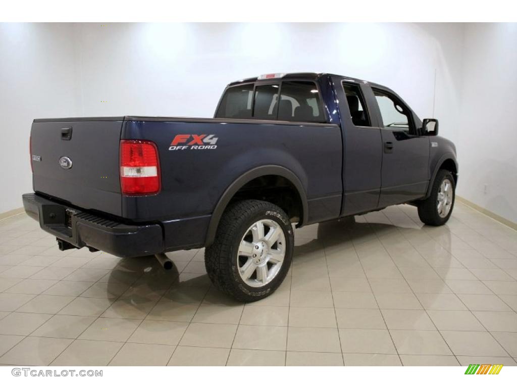 2006 F150 Lariat SuperCab 4x4 - True Blue Metallic / Black photo #7