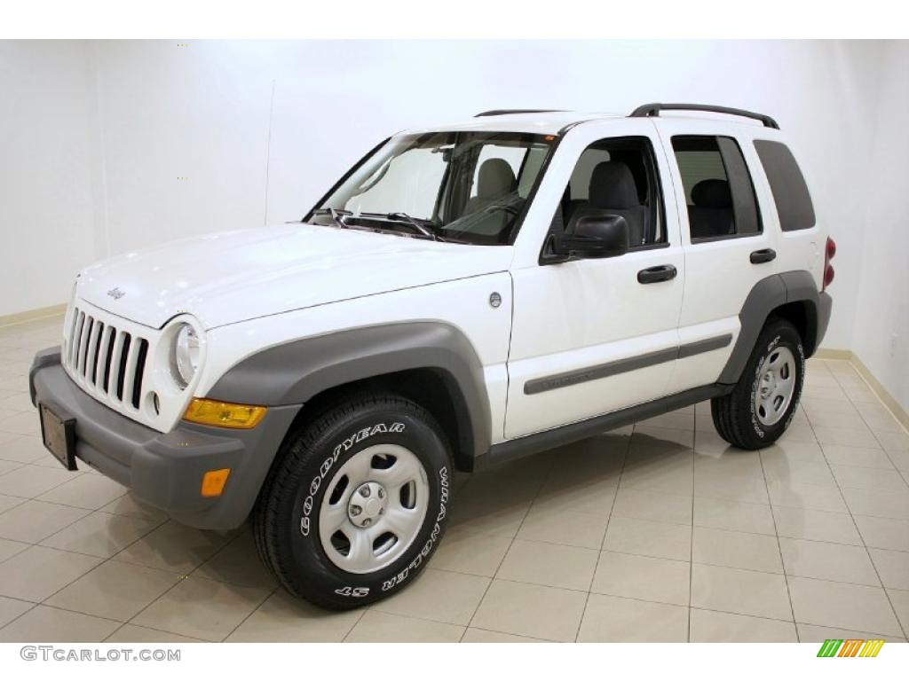 2005 Liberty Sport 4x4 - Stone White / Medium Slate Gray photo #3