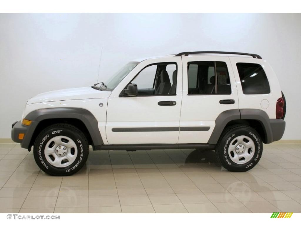 2005 Liberty Sport 4x4 - Stone White / Medium Slate Gray photo #4
