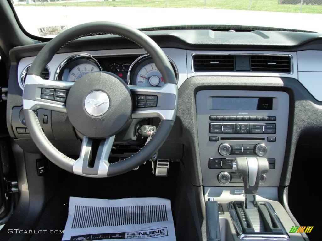 2010 Mustang V6 Premium Convertible - Sterling Grey Metallic / Charcoal Black photo #29
