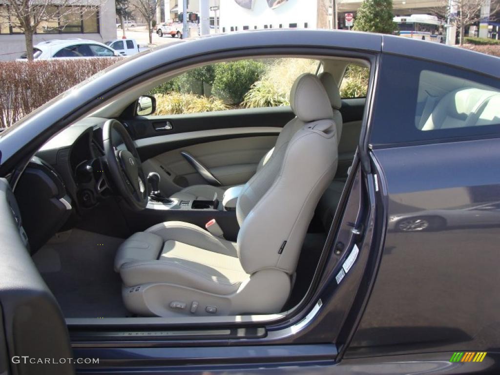 Stone Interior 2008 Infiniti G 37 S Sport Coupe Photo #27410588