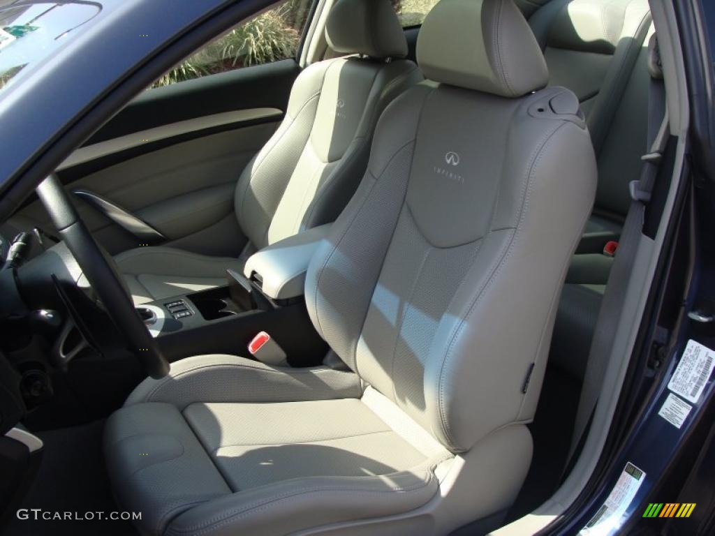 Stone Interior 2008 Infiniti G 37 S Sport Coupe Photo #27410596