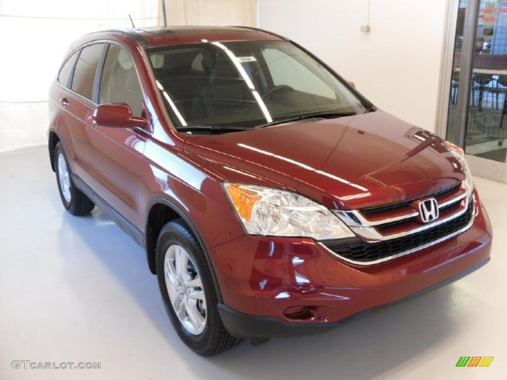 2010 CR-V EX-L - Tango Red Pearl / Gray photo #5