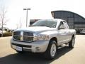 2007 Bright Silver Metallic Dodge Ram 1500 Laramie Quad Cab 4x4  photo #2