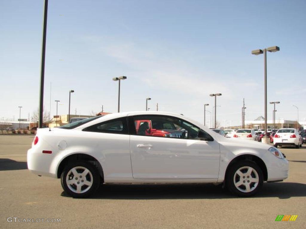 2007 Cobalt LS Coupe - Summit White / Gray photo #8