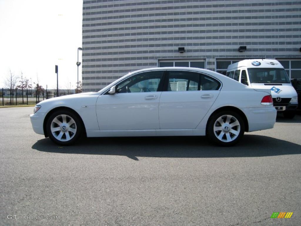 2007 7 Series 750i Sedan - Alpine White / Cream Beige photo #3