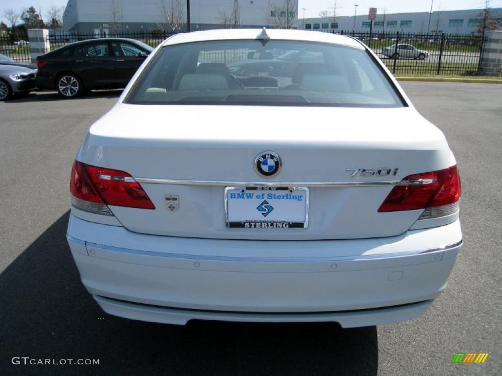 2007 7 Series 750i Sedan - Alpine White / Cream Beige photo #5