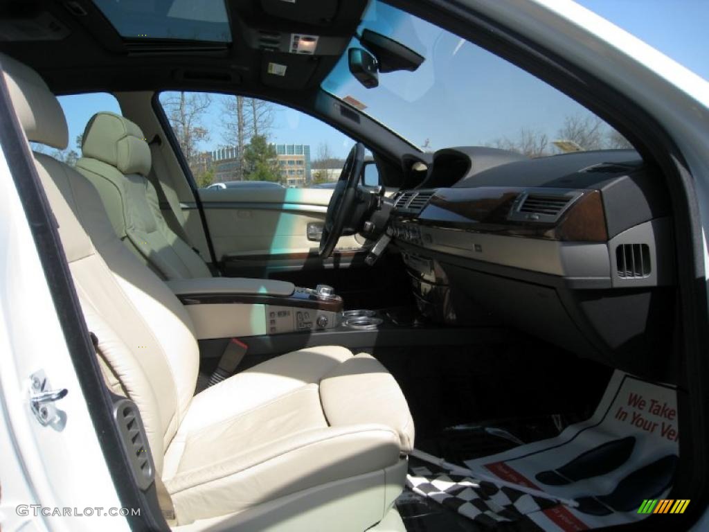 2007 7 Series 750i Sedan - Alpine White / Cream Beige photo #13