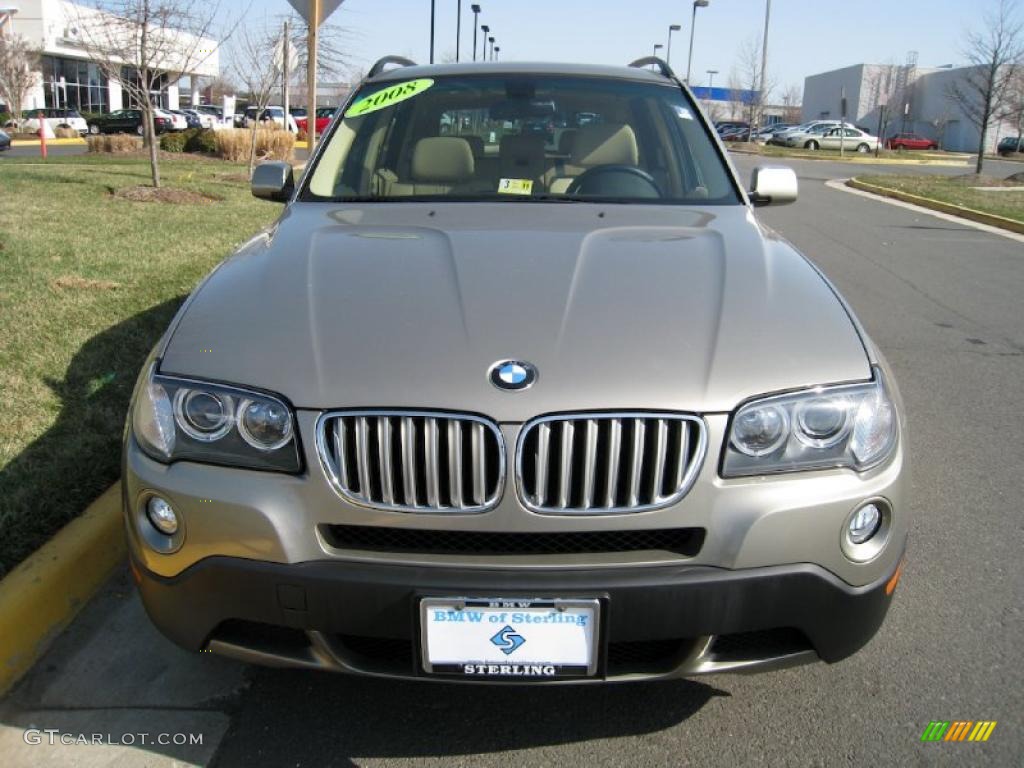 2008 X3 3.0si - Platinum Bronze Metallic / Beige photo #1