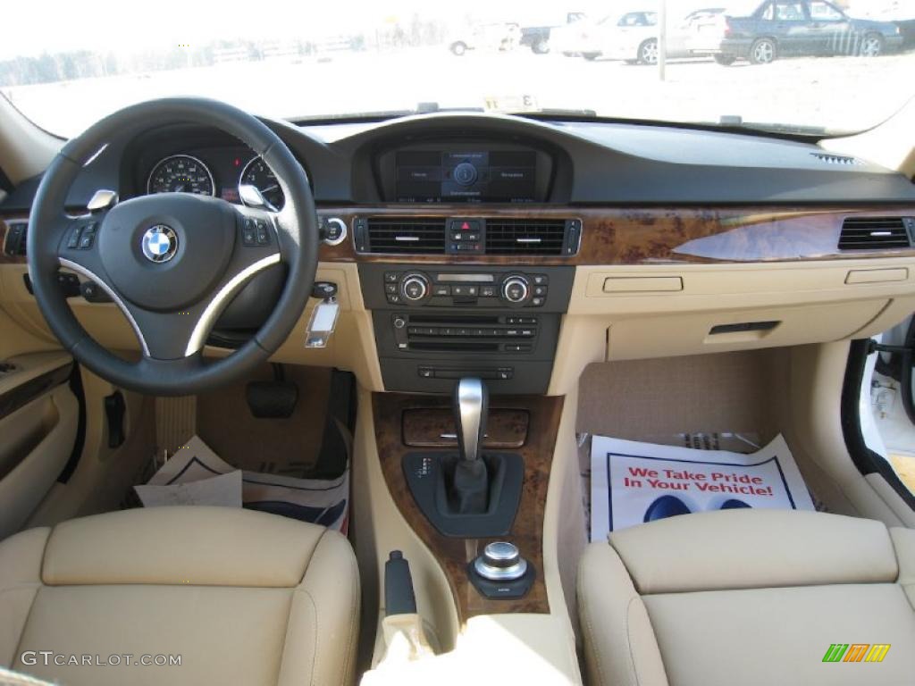 2007 3 Series 335i Sedan - Alpine White / Beige photo #12