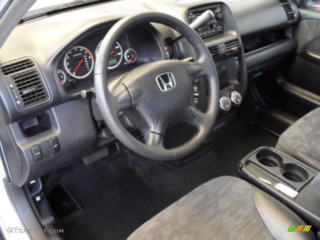 2003 CR-V LX 4WD - Satin Silver Metallic / Black photo #24