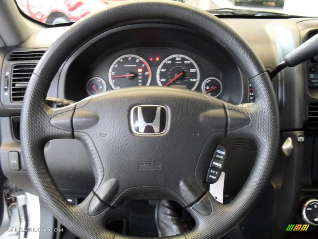 2003 CR-V LX 4WD - Satin Silver Metallic / Black photo #26