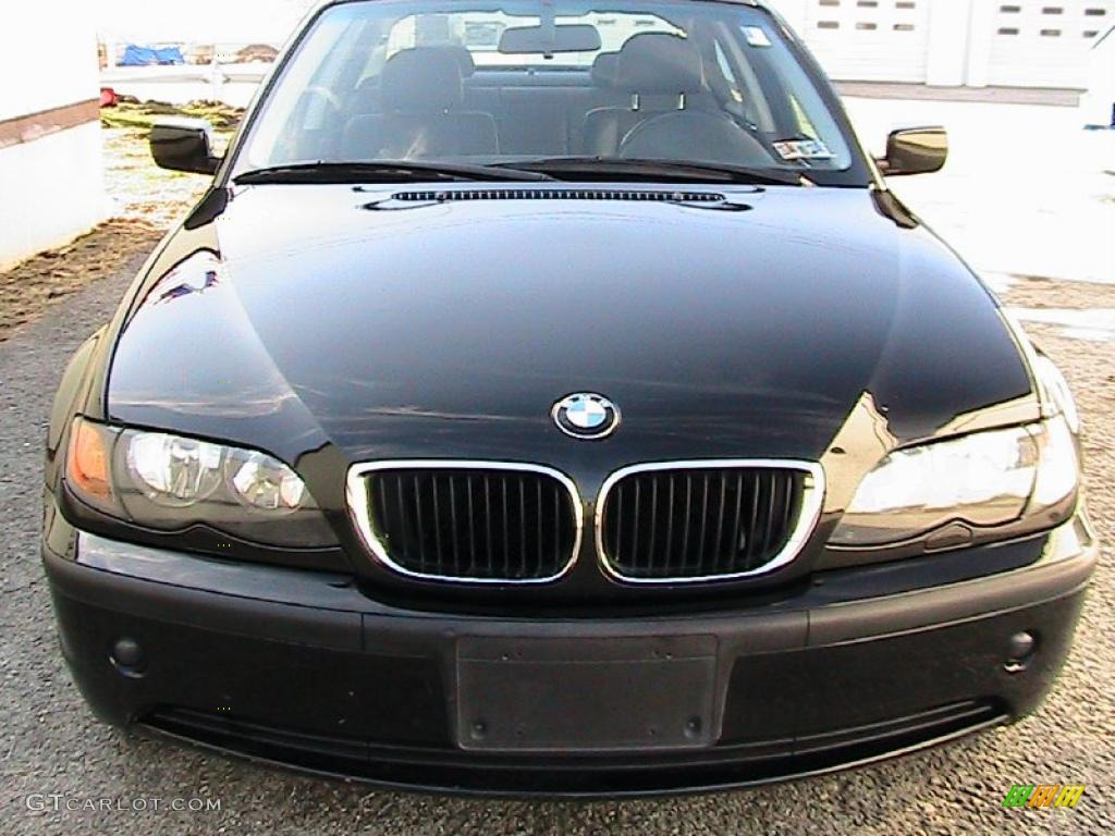 2002 3 Series 325xi Sedan - Jet Black / Black photo #10