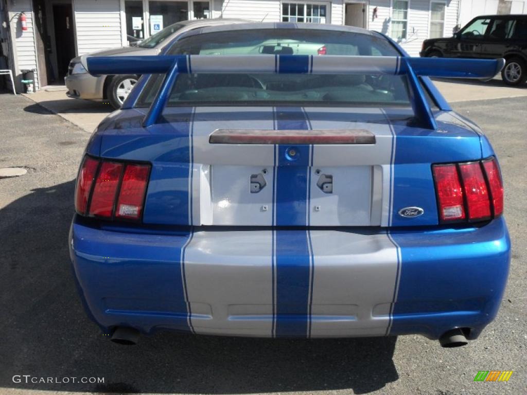 2000 Mustang V6 Coupe - Bright Atlantic Blue Metallic / Dark Charcoal photo #6