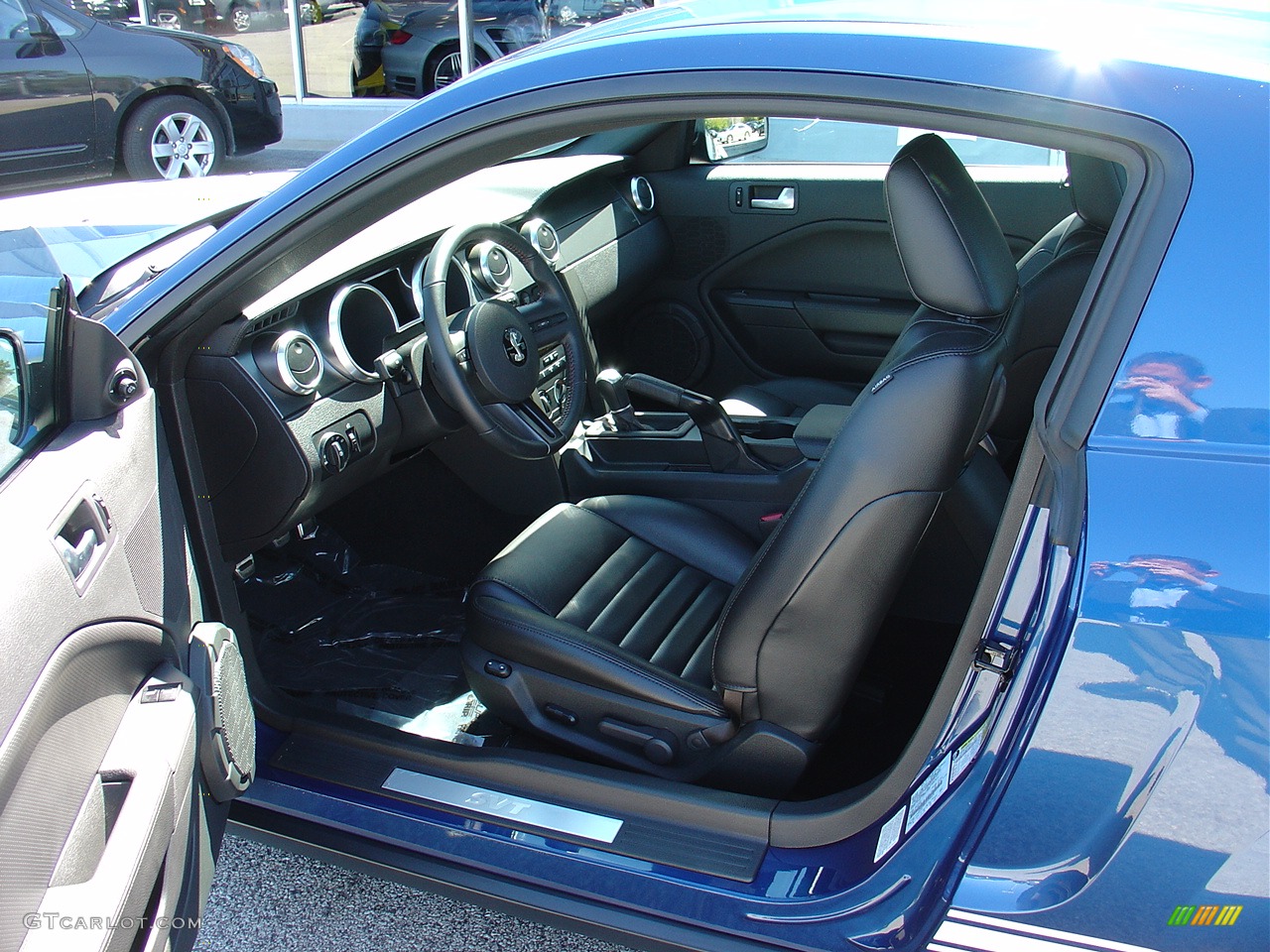 2007 Mustang Shelby GT500 Coupe - Vista Blue Metallic / Black Leather photo #21