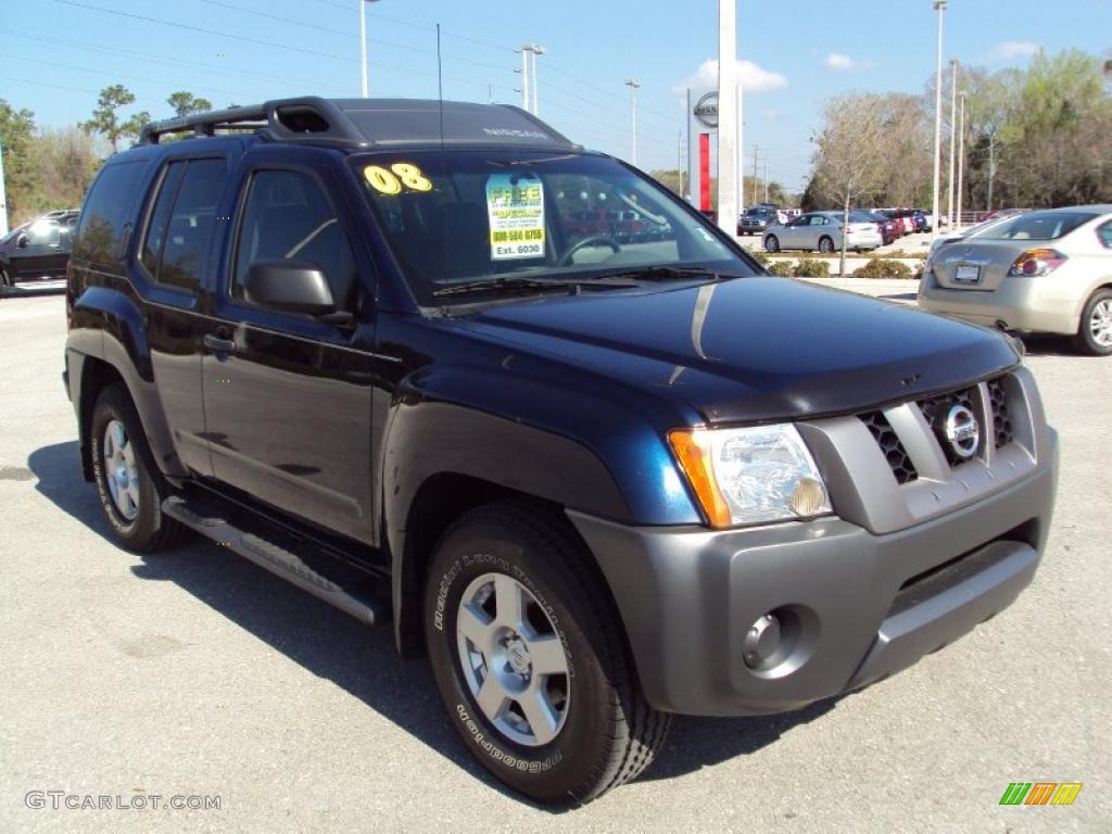 2008 Xterra S - Midnight Blue / Steel/Graphite photo #11