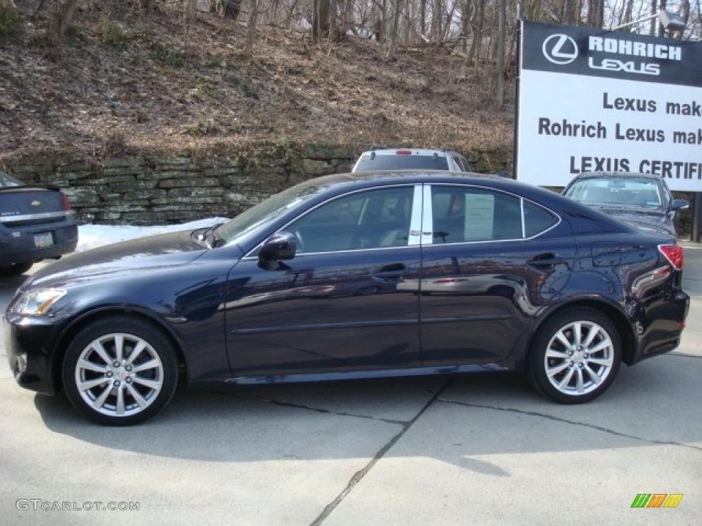 2008 IS 250 AWD - Black Sapphire Pearl / Sterling Gray photo #1