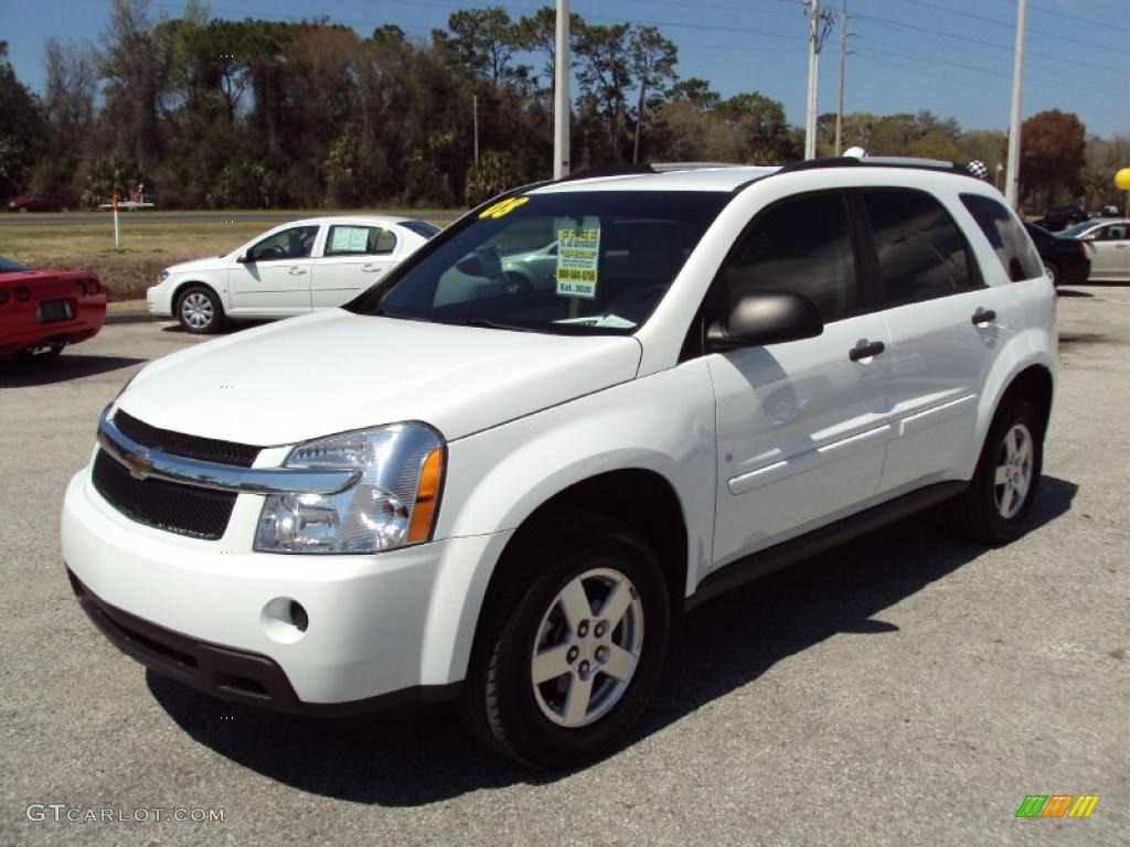 2008 Equinox LS AWD - Summit White / Light Cashmere photo #1