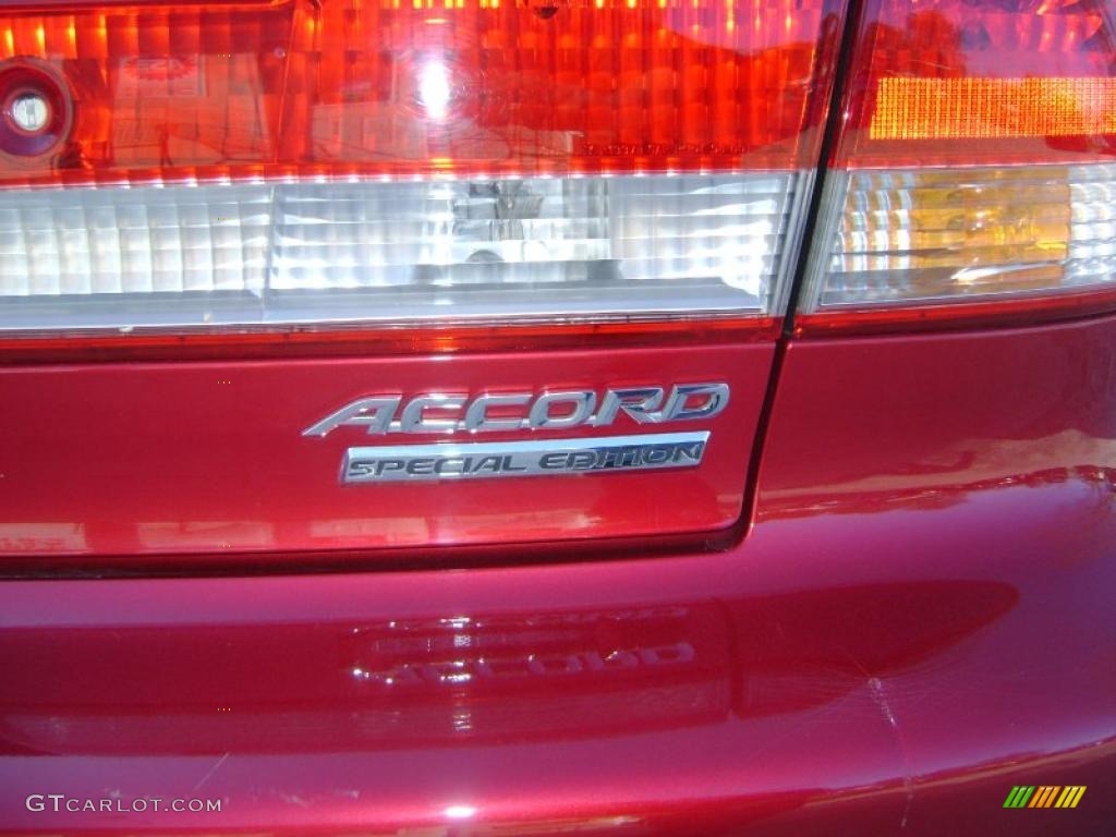 2002 Accord SE Sedan - Firepepper Red Pearl / Ivory photo #8