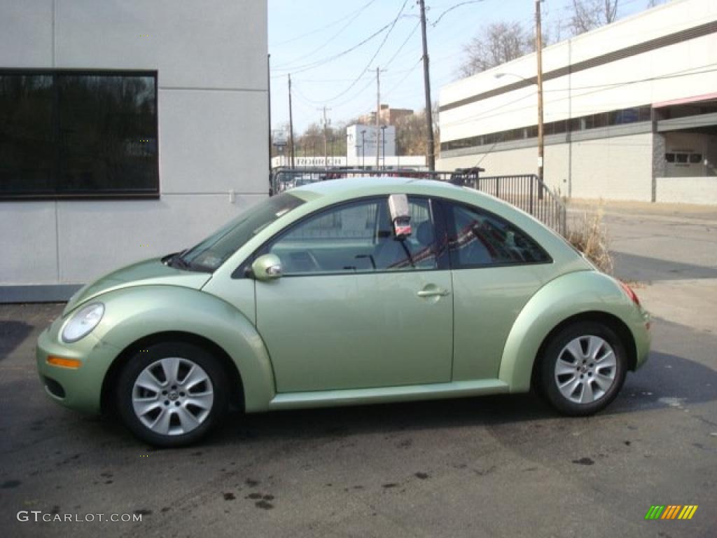 2009 New Beetle 2.5 Coupe - Gecko Green Metallic / Black photo #1