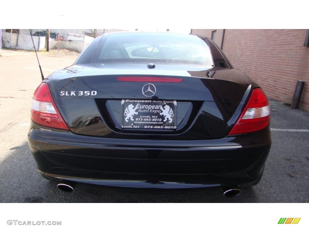 2006 SLK 350 Roadster - Black / Black photo #5